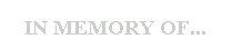 in memory of...